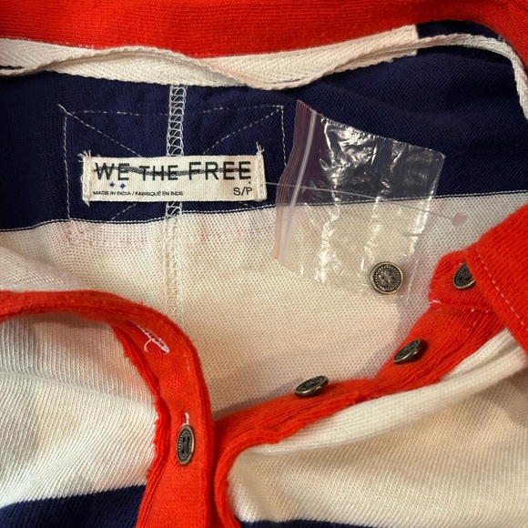 NEW WE THE FREE PEOPLE Prime Time Rugby Maxi Tee Polo Dress Tunic Oversized S - Picture 7 of 11